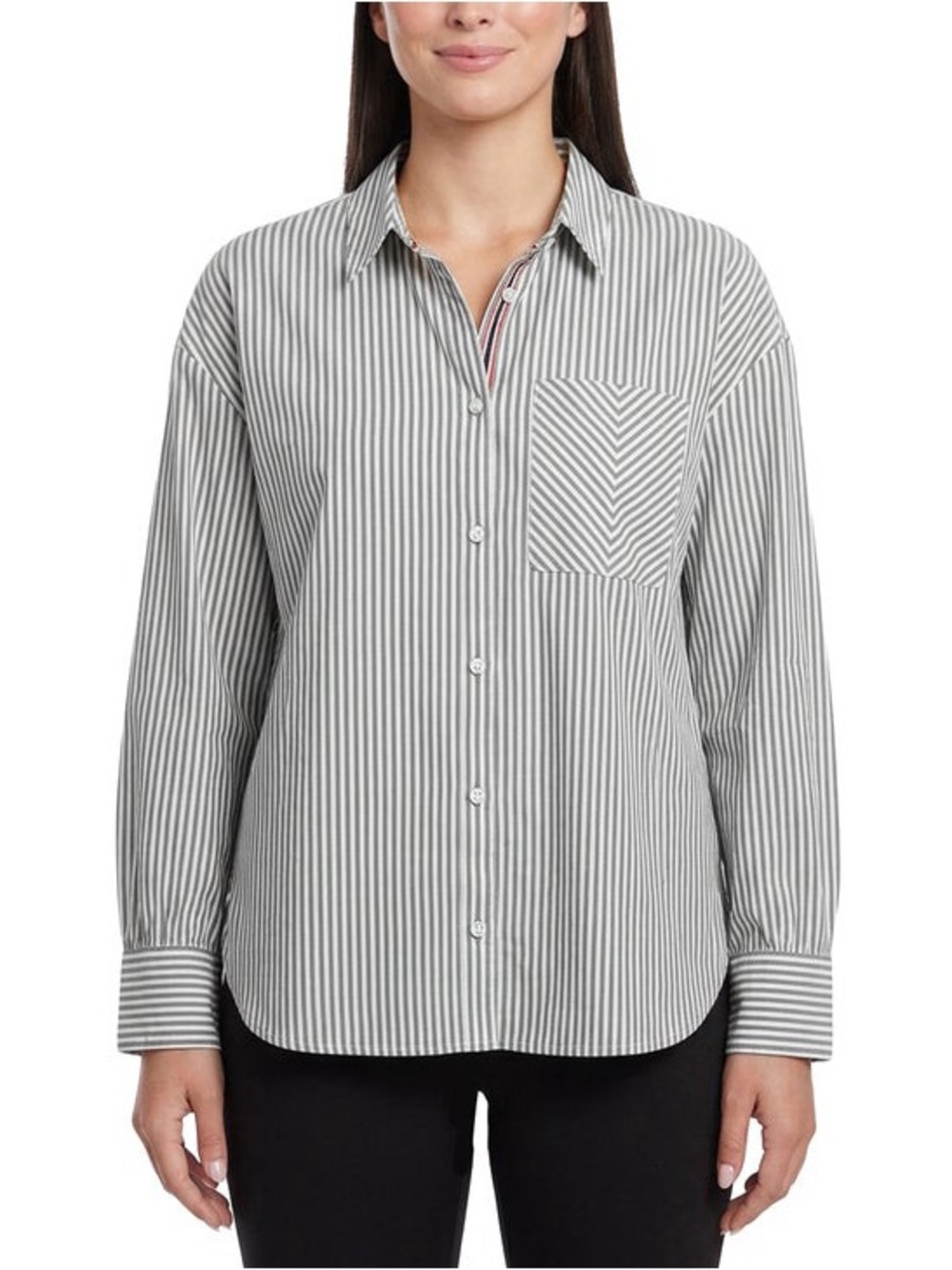 Hunter Women's Button Up Cotton Poplin Shirt